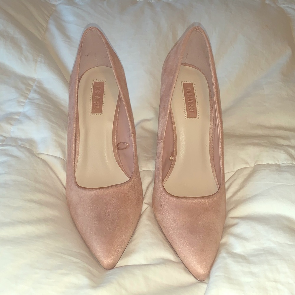 Blush Kitten Heels (Forever 21)